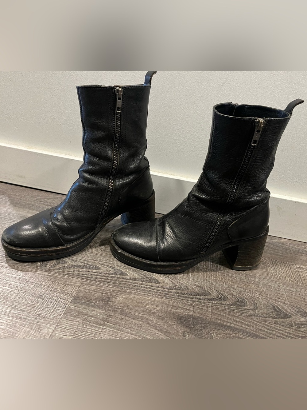 Anne Demeulemeester Double Zip Ankle Boots